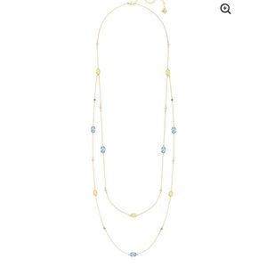 FINALSALE Swarovski 2in1 gold plating necklace